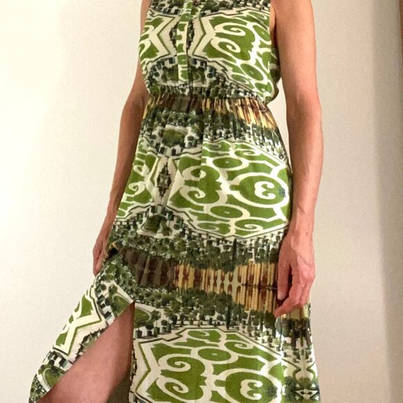 Alice + Olivia floor length sleeveless maxi dress park green space garden 6 US - Picture 13 of 16